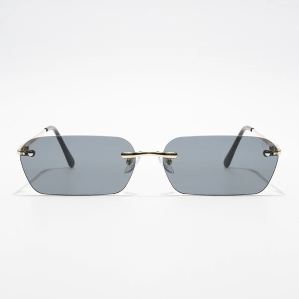 Underdog | Black Rimless Rectangle Sunglasses MG3786