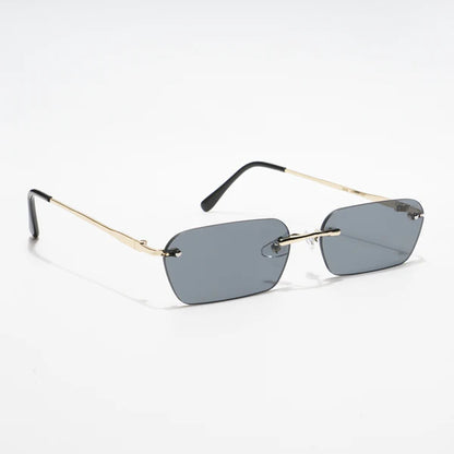 Underdog | Black Rimless Rectangle Sunglasses MG3786