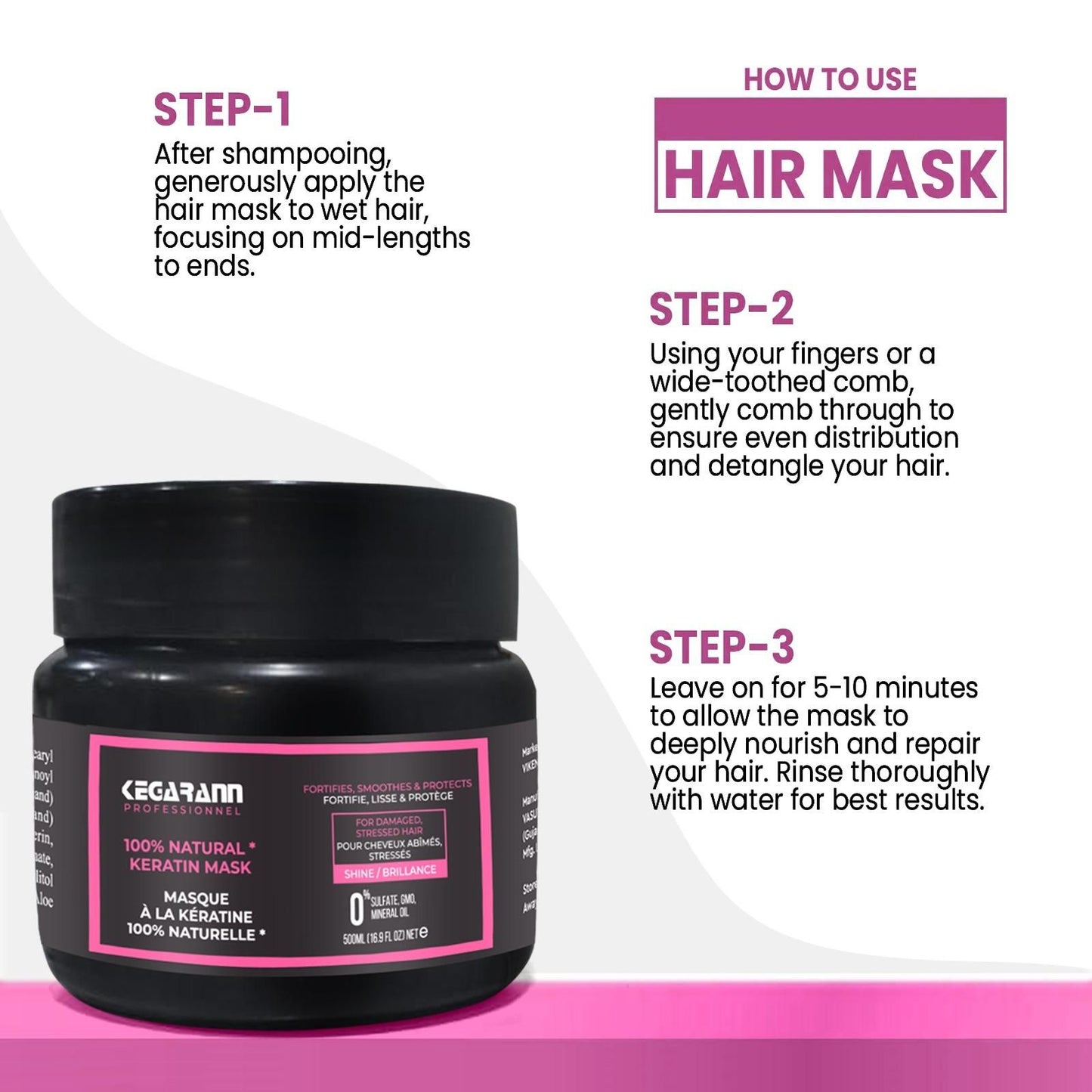 Condition & Repair Mask Intensely Hydrates | Adds Shine & Volume | For Rough & Damaged Hair