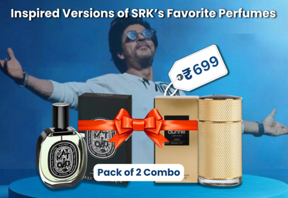 Inspired Perfume Combo: Diptyque Tam Dao & Dunhill Icon Elite used by the King of Bollywood, SRK