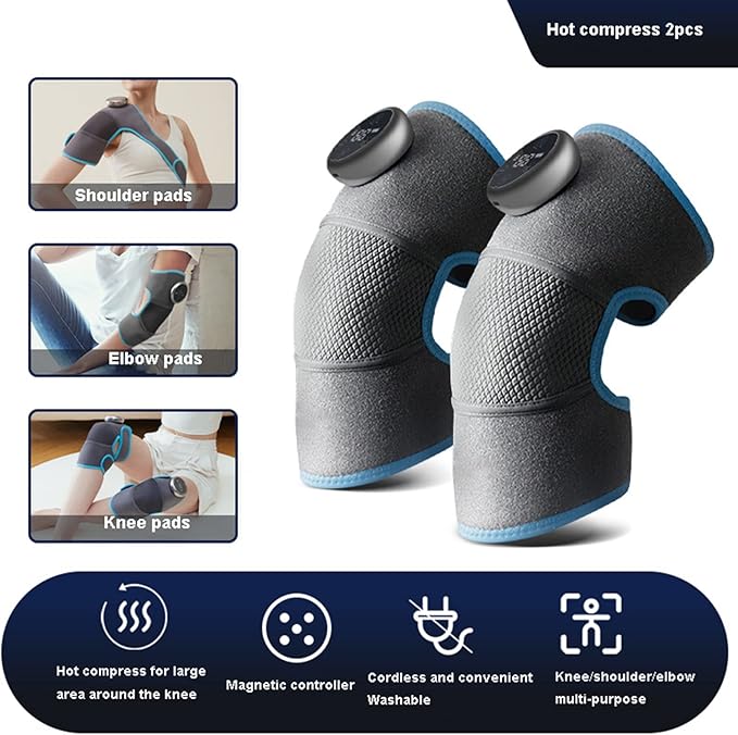 Smart Knee Massager with Heating & Vibrations Technology